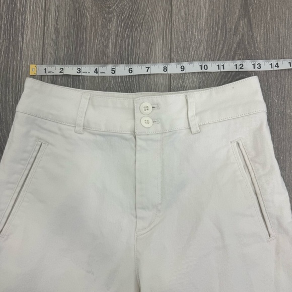 Quince Women’s White Cargo Pants | High Rise Utility Style | Size 26 - Picture 12 of 15